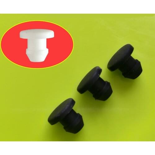 10PCS White/Black/Transparent/Gray Snap-on Silicone Rubber Blanking End Caps Tube Inserts Plug Bung 2.5mm-50mm