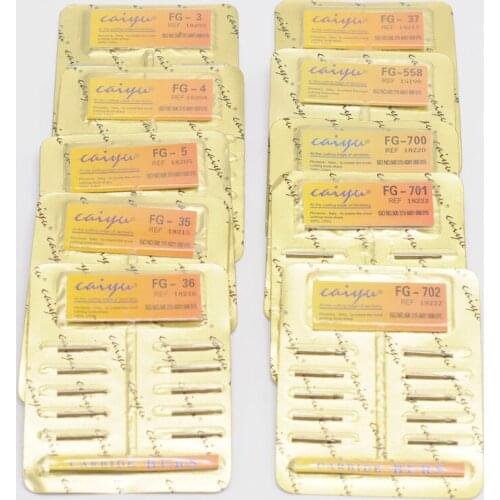 10 Pieces/Pack Tungsten Steel Carbide Burs For Dental Lab High Speed Handpiece