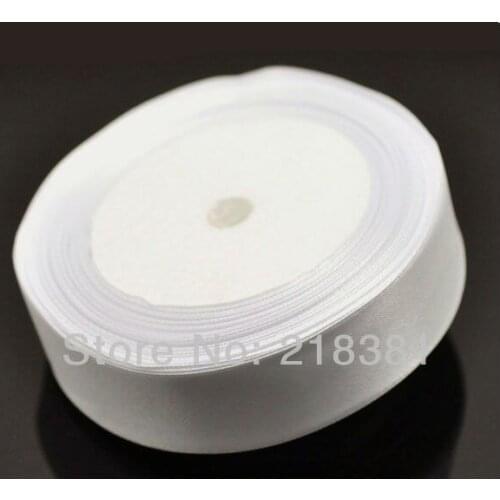 100yards 1" (25mm)White Satin Ribbon Wedding Sewing DIY Crafts