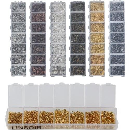 1010pcs/set Open Jump Ring Open Ring Connectors DIY For Necklace Chain Jewelry Making sets Finding Accessories kits Wholesale