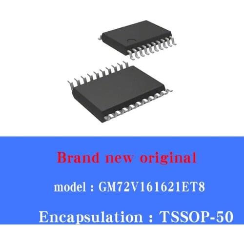 2/PCS LOT Brand new original GM72V161621ET8 patch TSSOP-50 IC