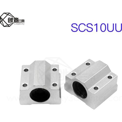 2PCS SC10UU SCS10UU 10mm Linear Ball Bearing Block CNC Router for CNC 3D printer shafts Rod parts