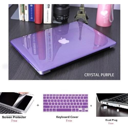 2020 New Crystal Hard Laptop Case For MacBook Pro 13 A2251 Touch ID A1932 Cover For Macbook Air 13 A2179 Pro Retina 12 13 15