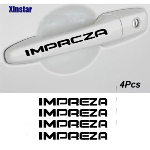 4pcs Car Door Handle Sticker For Subaru Impreza