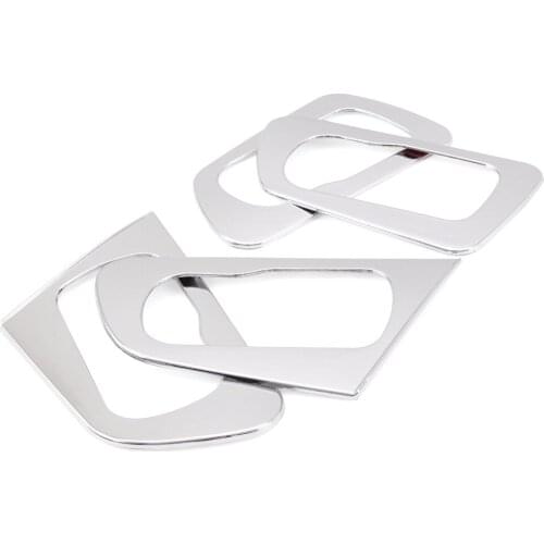 ABS Chrome Car interior doors hand-clasping decoration trim ring for Nissan Qashqai 2011-2014