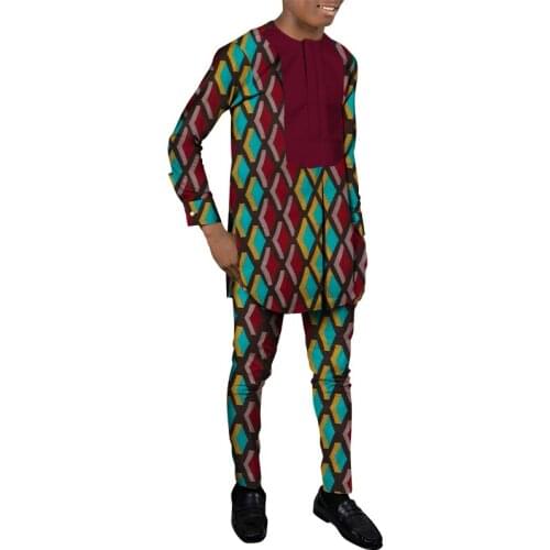 African Clothes for Men Shirt & Pant Suit WYN1350