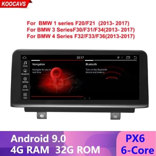 10.25" ID7 Android 9 4G Ram car multimedia radio Screen for BMW 1 3 4 Series F30 F31 F34 F35 F32 F33 F36 NBT CIC Wi-Fi bluetooth