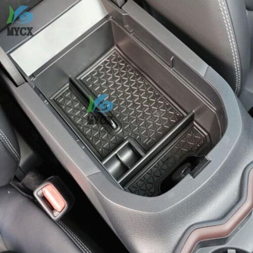 Auto Car Center Console Armrest Storage Box Tray Organizer Anti-Slip Mats Fit For Toyota RAV4 2019 2020 Car Accessories