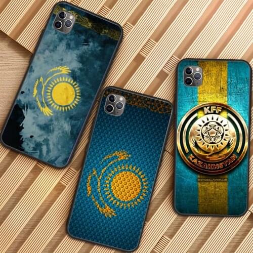 Kazakhstan flag Phone Case for iPhone 11 12 mini pro XS MAX 8 7 6 6S Plus X 5S SE 2020 XR