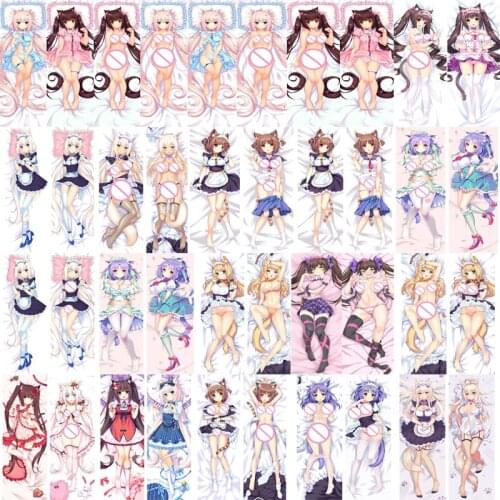 Anime NEKOPARA 2020-July update chocolat vanilla Coconut Azuki Cinnamon Maple hugging Body pillowcase Dakimakura pillow cover