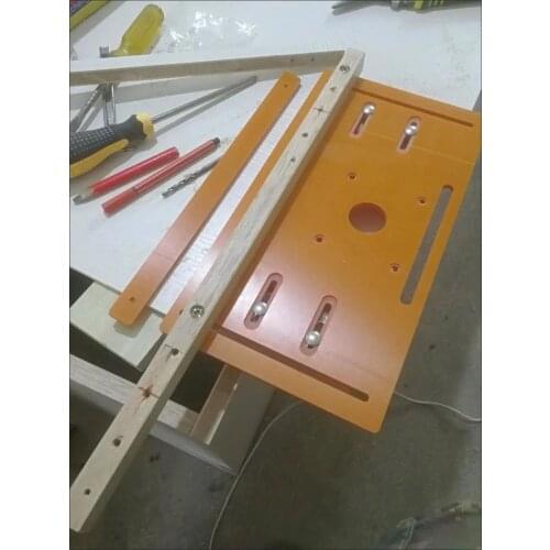 Woodworking cutting machine bottom plate positioning backer accessories wood marble machine saw cutting board artifact base