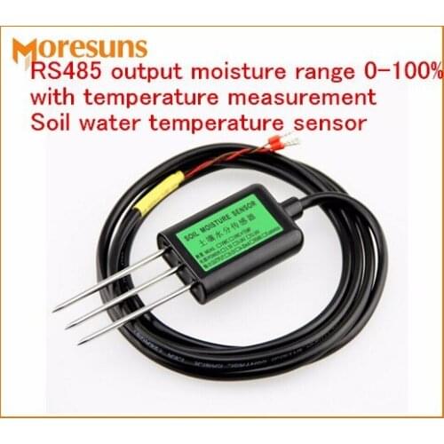 Fast Free Ship RS485 output moisture range 0-100% with temperature measurement Soil water temperature sensor