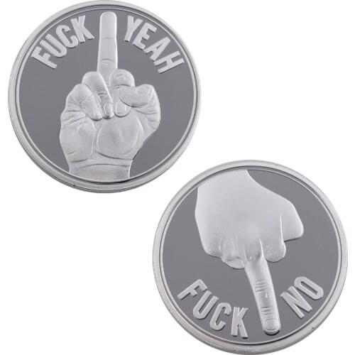 Festival Gifts 999.9 Silver Plated Metal Coin American YES or NO Metal Crafts Coins Collectibles Christmas Tree Ornaments