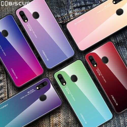 Gradient Tempered Glass Case For Samsung Galaxy A01 A11 A21S A31 A41 A51 A71 A10 A40 A50 A70 A20E A20S A30S M11 M21 M31 S Cover