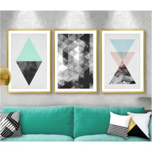 Triple Love Diamond-shaped Combination Canvas Painting Oil Painting Bedroom Home Decor Wall Art Canvas Kitchen Picture Drawing