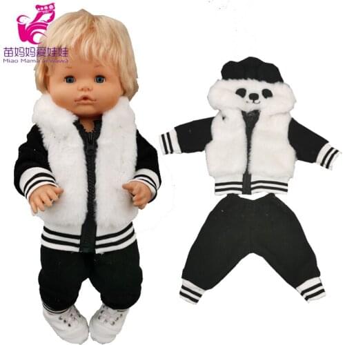 Doll dress 40cm Nenuco red lips skirt Ropa y su Hermanita 17 inch baby doll clothes