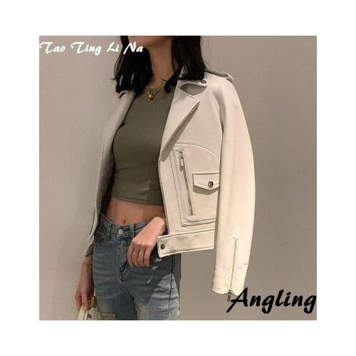 Top brand Spring 2020 Women Genuine Real Sheep Leather Jacket R1 high quality