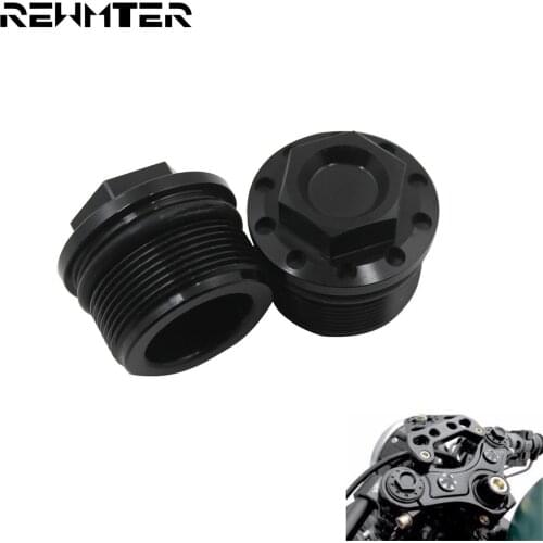 Motorcycle Black Anodized Fork Tube Cap Bolt Screw Cap Cover 39mm For Harley Sportster 1200 883 XL 1987-Up FXDL FXD 1991-2005