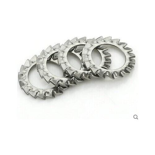 304 Stainless Steel Outer Multi Tooth Washer Stop Washer M8
