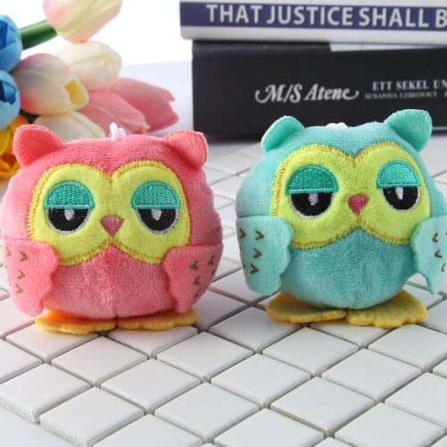 Original design cartoon cute owl plush pendant childrens key chain toy pendant accessories Christmas gifts