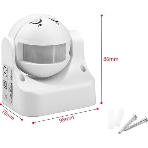 180° Degree Sensor Switch Spherical Outdoor Rainproof Dustproof PIR Corridor Human Body Sensor Switch power indicator function