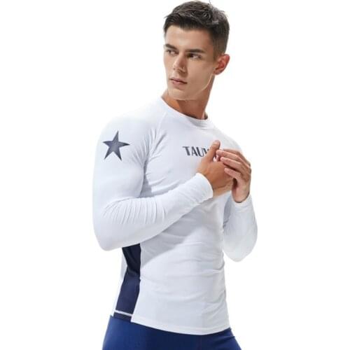 Rashguard Men Long Sleeve Swimwear Swim Shirt Surfing Rash Guard Swimsuit For Swimming Sailing Diving Wetsuit Clothes