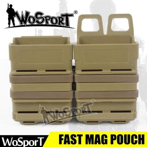 Airsoft Rifle 5.56 Mag M4 Magazine Fast Attach Tactical Pouch Molle System Hard Shell Cartridge for Hunting