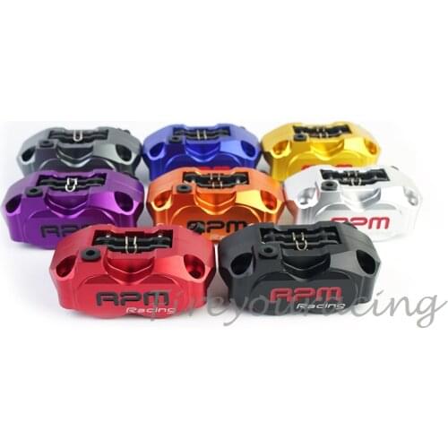 Universal Motorcycle 4 Piston Brake Caliper Pump 82mm Installation 200mm/220mm Brake Disc For WISP RSZ Turtle King Radiant