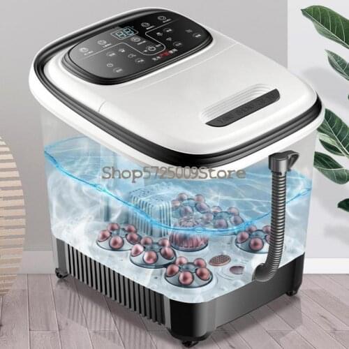 Footbath Fully Automatic Massage Foot Soaking Bucket Electric Heating Footbath for Calf Household Artifact Thermostat