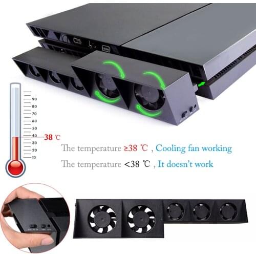 PS4 USB Cooling Fan Cooler External Turbo Temperature Control Fan for Sony Playstation 4