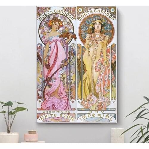 Alphonse Mucha Vintage Illustration Canvas Paintings Posters and Prints Wall Art Piuctures for Living Room Home Decor Cuadros