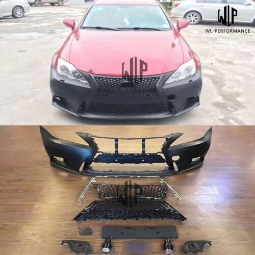 High quality FRP Unpainted material Front bumper Car Styling Fit For Lexus IS250 300 Car body Kit 06-12