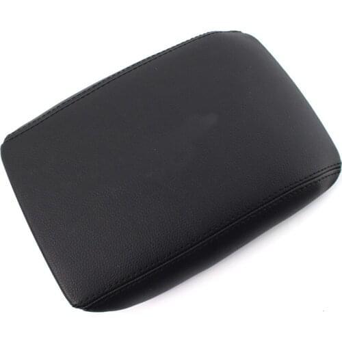PU Leather Armrest Center Console Cover Case Lid w/ Plastic Plate For Audi A4 B8 08-2012