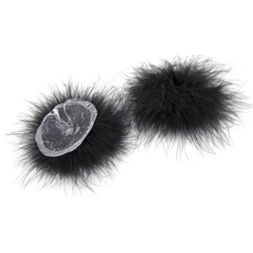 Women invisible Feather Chest Paste Breast Bra Milk Paste Silicone Heart Nipple Cover Flirting Product Adult for Couple 6 Color