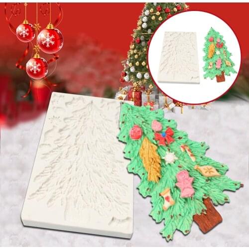 1pc Christmas Tree Silicone Mold Fondant Mold Cake Decorating Tools Chocolate Gumpaste Mold