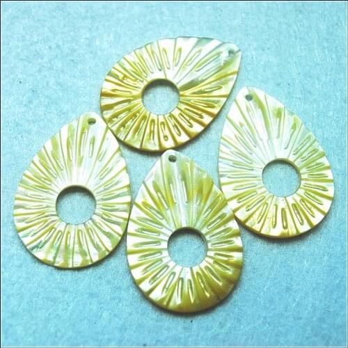 4pcs nature yellow lips shell pendants for charms earring drop making nice quality size 35x24mm wholesale price with selling