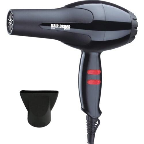 ABS Electric Hair Dryer Direct Electric Machinery Anion Cold Hot Air Constant Temperature Black Electric Hair Dryer