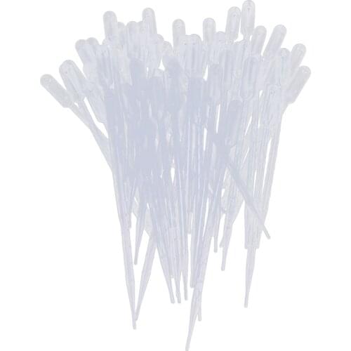 AU42 -50 Pieces 10ml Clear Plastic Transfer Pipet Pasteur Pipettes Droppers