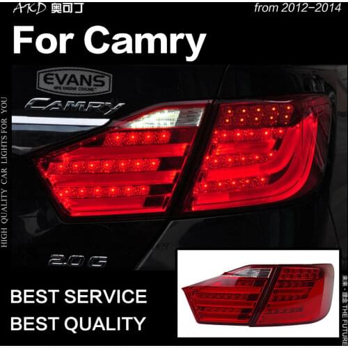 AKD Car Styling for Toyota Camry Tail Lights 2012-2014 Camry V50 LED Tail Lamp LED DRL Signal Brake Reverse auto Accessories
