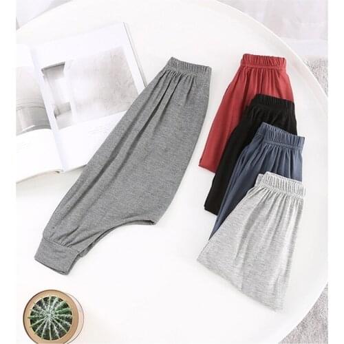 2 3 4 5 6 Y Toddler Kids Pants Summer Anti-mosquito Harem Pants Elastic Waist Summer Pants For Girls Boys Trousers High Quality