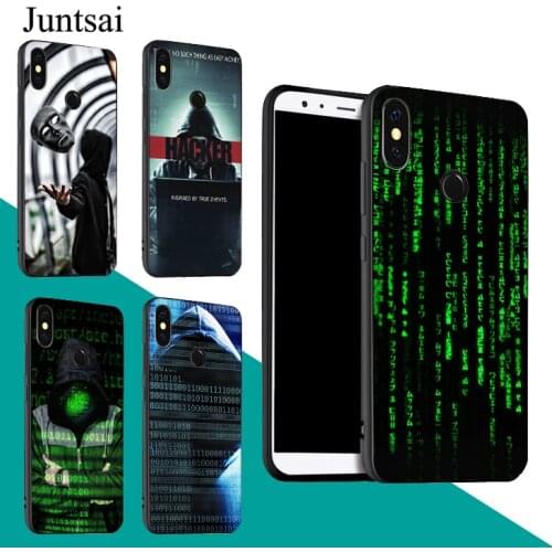 Matrix Hacker Case For Redmi Note 9 Pro 9S 8T 8 Pro 9A 9C For Mi 9 9T Note 10 Lite For POCO X3 Couqe