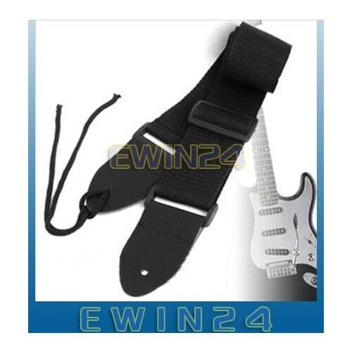 Black Nylon Strap for Acoustic Electric Guitar Bass100% New High quality Free shipping 1000pcs/lots