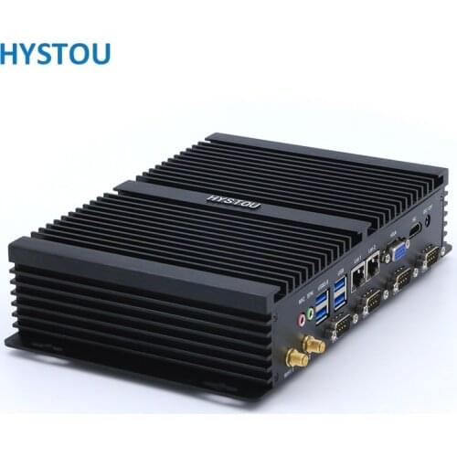 Intel Celeron 1007U Fanless Mini PC Dual NIC Mini PC Of 4 COM Windows 10 Industrial Computer With VGA HDMI USB 3.0