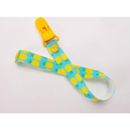 Baby Pacifier Clips Newborns Cute Pattern Polyester Anti-lost Chain Toys Pacifiers Clips Dummy Clip Nipple Holder For Nipples