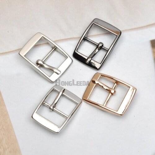 DIY 20pcs/lot metal 14mm shoe buckle pin alloy belt buckle high polished silver/black/gold Bag accessories free shipping BK-037