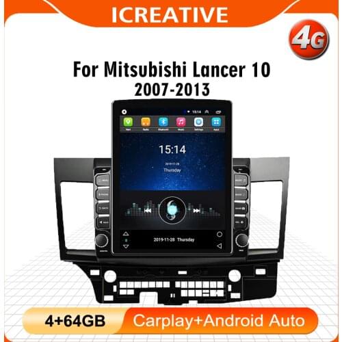 2 din 2.5D 9.7" Tesla screen Car Multimedia player Auto GPS Navigator WIFI For Mitsubishi Lancer ex 2008-2015