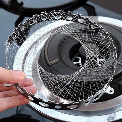 1PC Stainless Steel Gas Cooker Gas Stove Torch Net Windproof Energy Saving Mesh