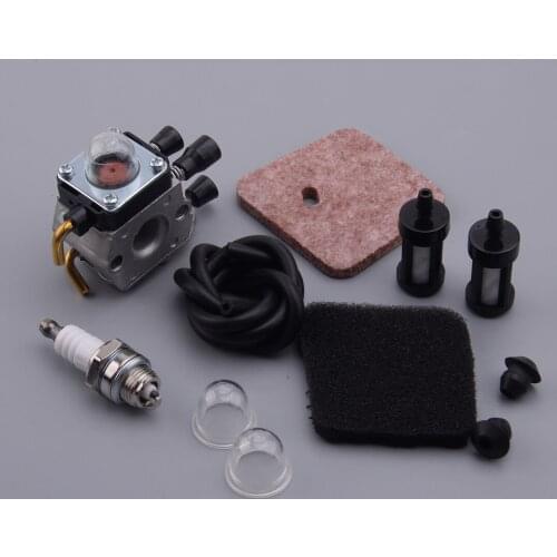 Weed Trimmer Carburetor Carb Air Filter w/ Air Filter Bulb Engine-Assemblies Fit for Stihl Hs45 hedge trimmer fc55 fs310