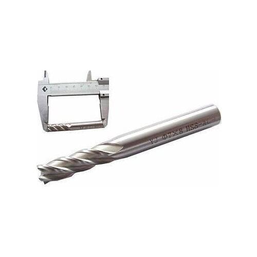 10pcs 4 Flute 7MM X 8MM Shank HSS End Milling Cutter CNC Milling Lathe