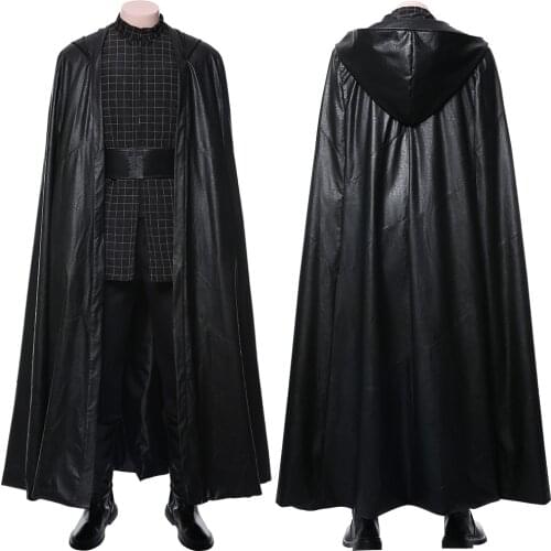 Star cosplay Wars Kylo Kylo Ren Cosplay Costume Trench Coat Halloween Carnival Costumes